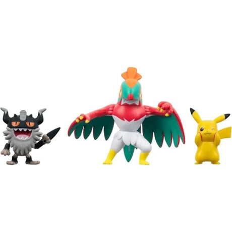 Pokémon Battle Figure Set  Pikachu, Perrserker & Hawlucha