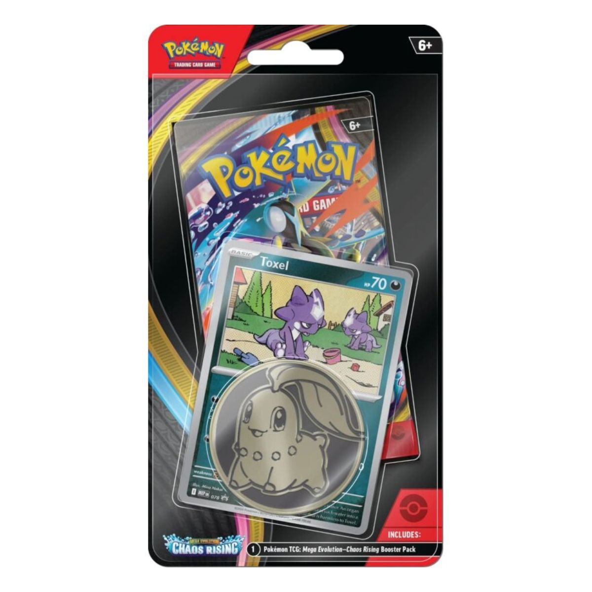 Pokémon Chaos Rising 1-Pack-Blister Toxel Englisch