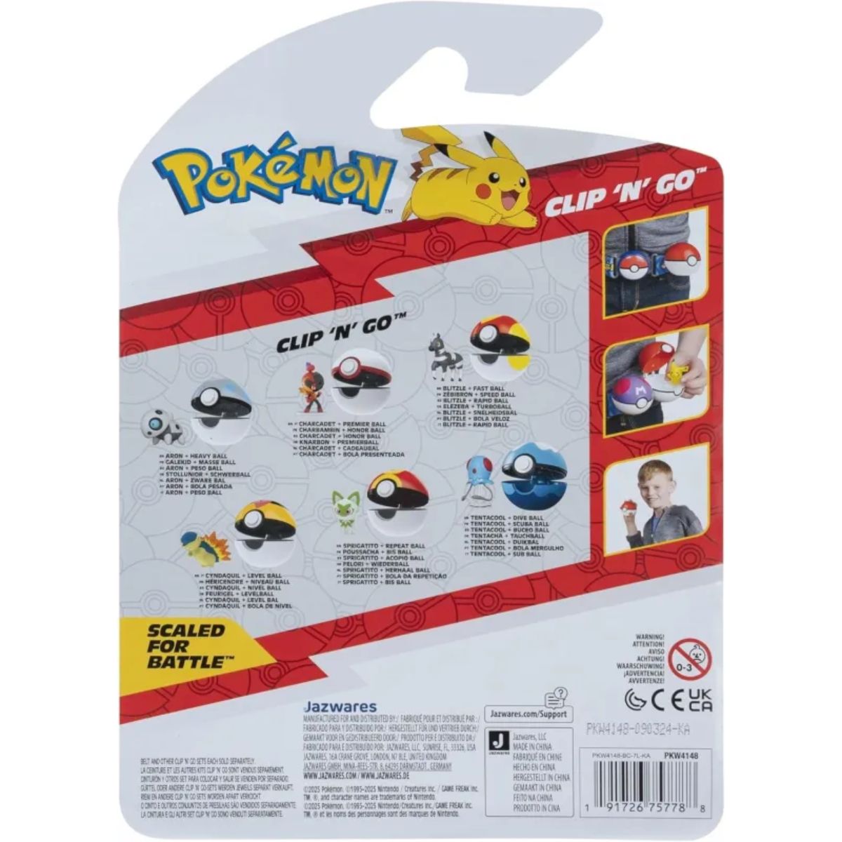 Pokémon Clip 'N' Go  Knarbon mit Premierball