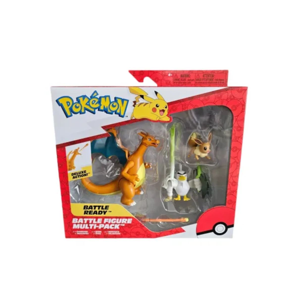 Pokémon Evoli, Lauchzelot & Glurak Battle Figure Multipack 11,5cm