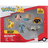 Pokémon Pikachu Pii Riolu Kleinstein Amonitas & Kabuto Battle Figure Multipack 6 Pack