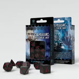 Q-Workshop Black & Red Classic RPG Dice Set