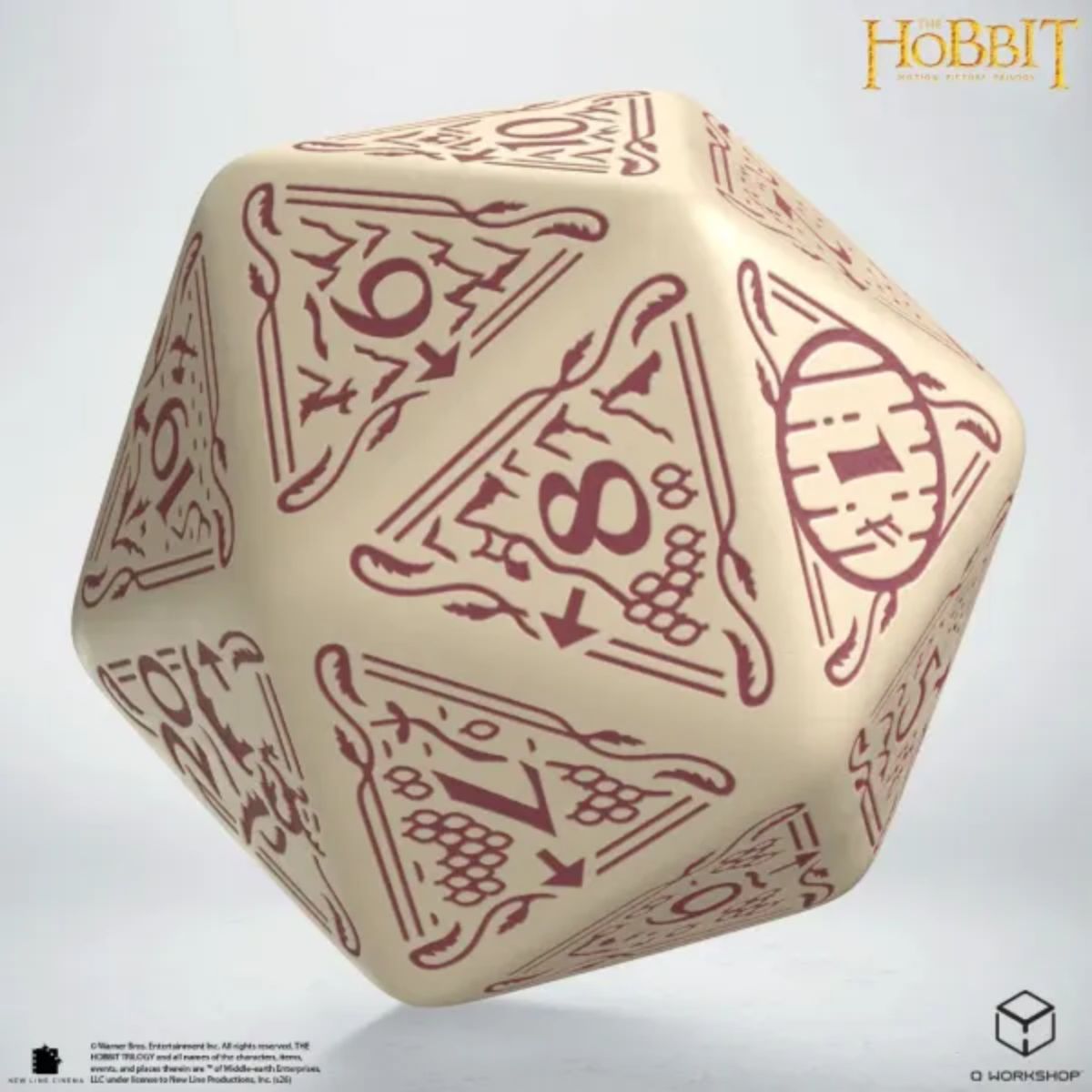 Q-Workshop Terra TCG Jumbo Die The Hobbit Spindown D20