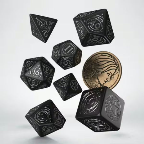 Q-Workshop The Witcher Dice Set Yennefer The Obsidian Star