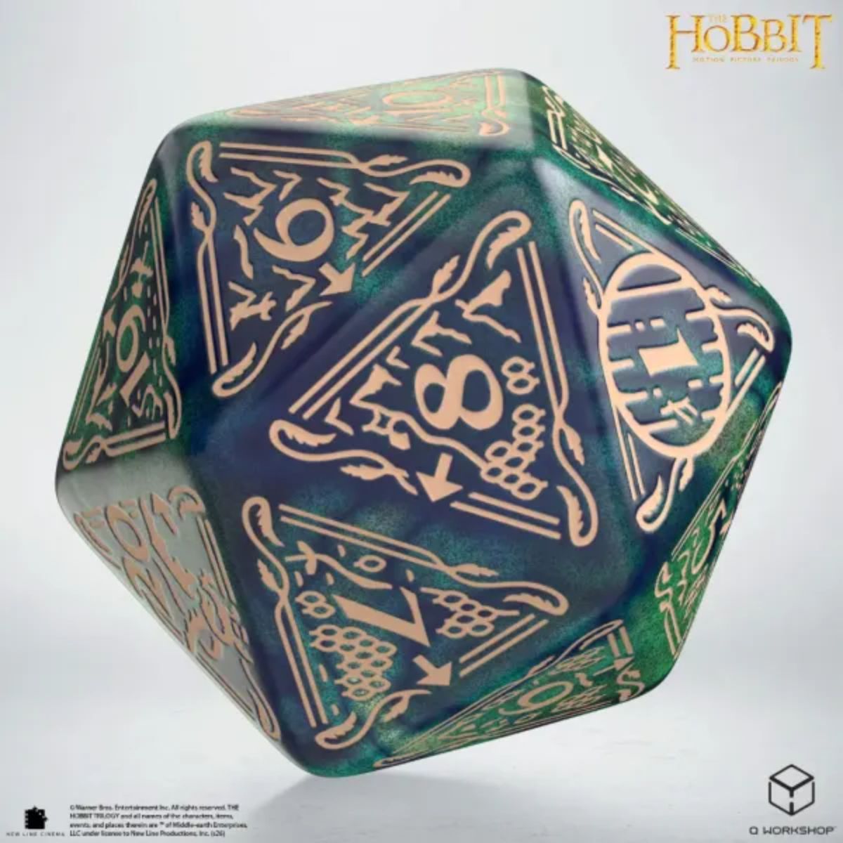 Q-Workshop Tideborn TCG Jumbo Die The Hobbit Spindown D20