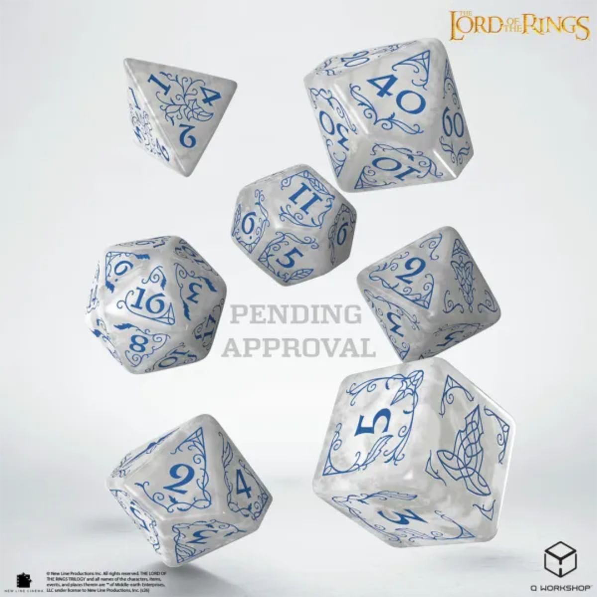 Q Workshop Stone Rivendell The Lord Of The Rings Dice Set