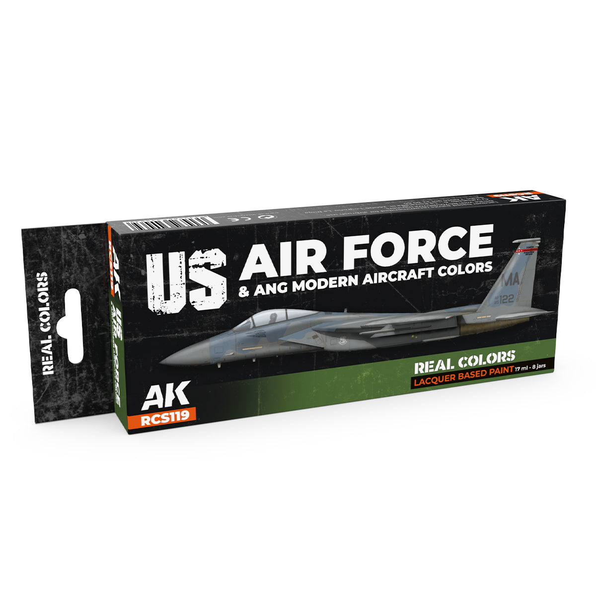 AK Interactive REAL COLORS SETS Us Air Force & Ang Modern Aircraft Colors Set