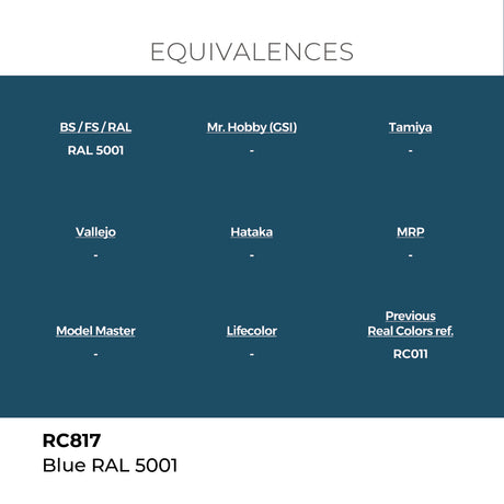 AK Interactive REAL COLORS Blue Ral 5001 17 ml.