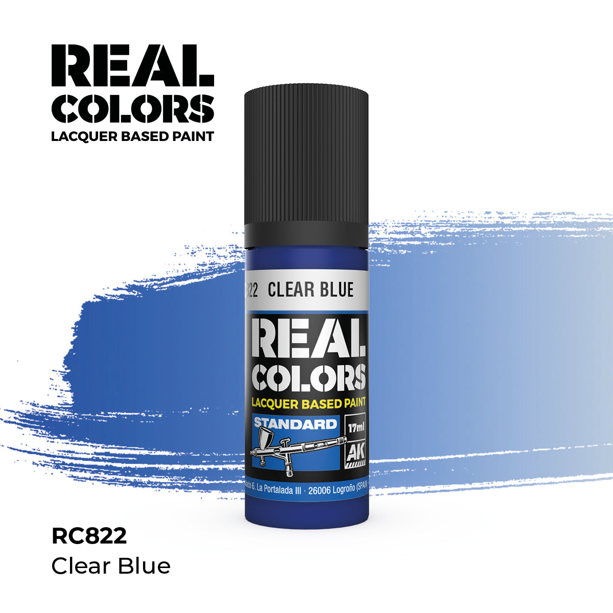 AK Interactive REAL COLORS Clear Blue 17 ml.