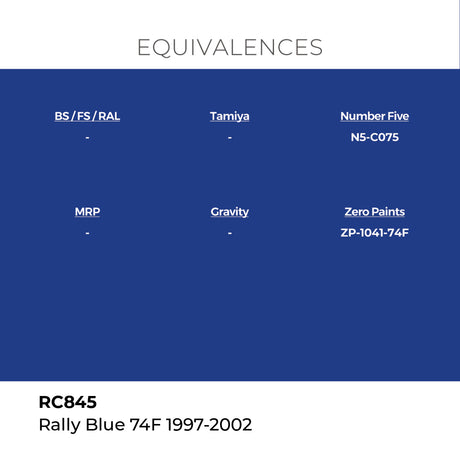 AK Interactive REAL COLORS Rally Blue 74F 1997-2002 17 ml.