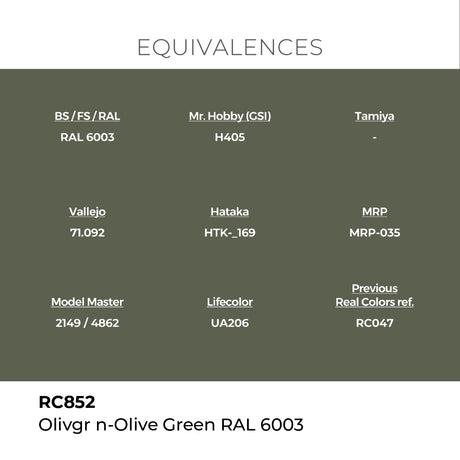 AK Interactive REAL COLORS Olivgrün-Olive Green Ral 6003 17 ml.