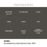 AK Interactive REAL COLORS Dunkelbraun-Dark Brown Ral 7017 17 ml.