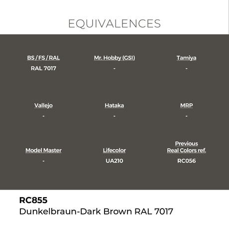 AK Interactive REAL COLORS Dunkelbraun-Dark Brown Ral 7017 17 ml.