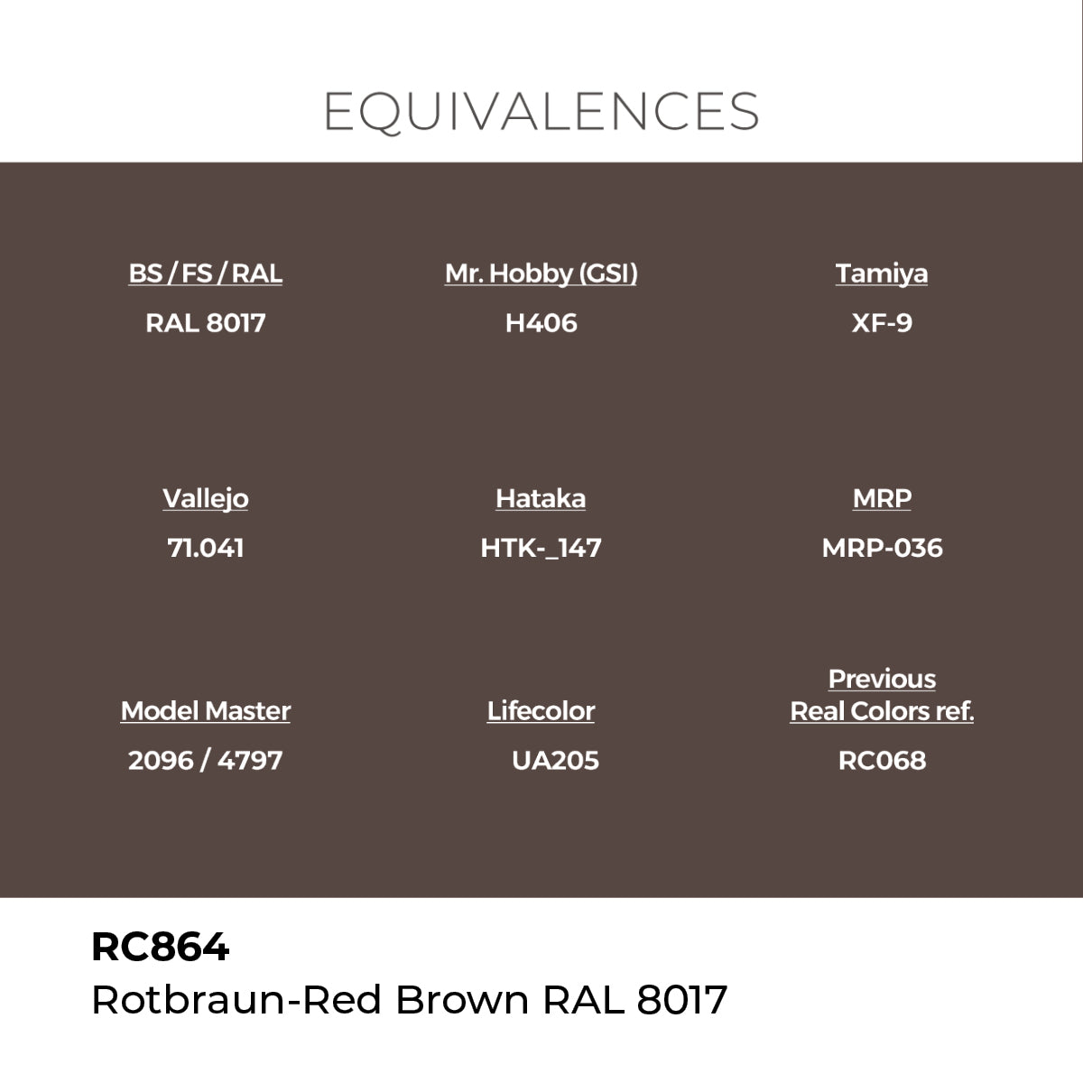 AK Interactive REAL COLORS Rotbraun-Red Brown Ral 8017 17 ml.