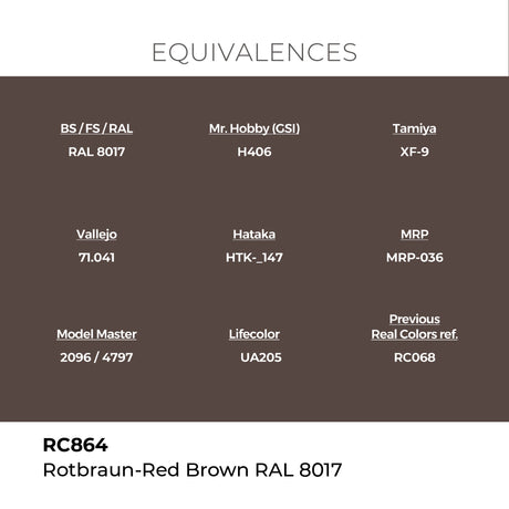 AK Interactive REAL COLORS Rotbraun-Red Brown Ral 8017 17 ml.