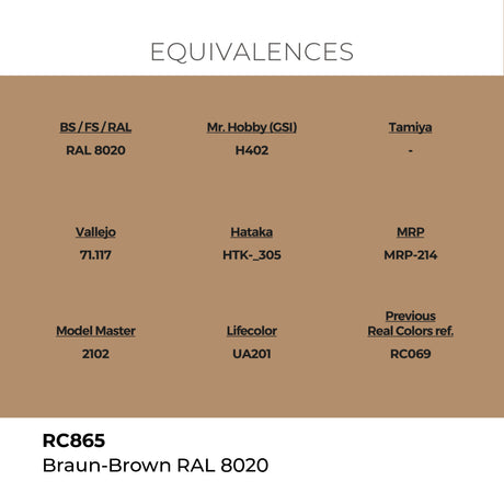 AK Interactive REAL COLORS Braun-Brown Ral 8020 17 ml.