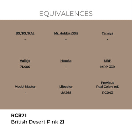 AK Interactive REAL COLORS Bristish Desert Pink Zi 17 ml.