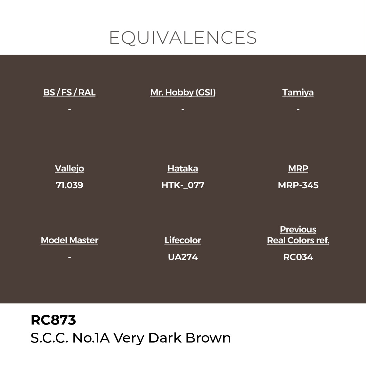 AK Interactive REAL COLORS S.C.C. No.1A Very Dark Brown 17 ml.