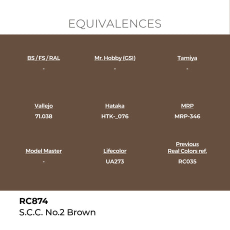 AK Interactive REAL COLORS S.C.C. No.2 Brown 17 ml.