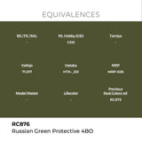 AK Interactive REAL COLORS Russian Green Protective 4Bo 17 ml.