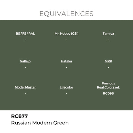 AK Interactive REAL COLORS Russian Modern Green 17 ml.