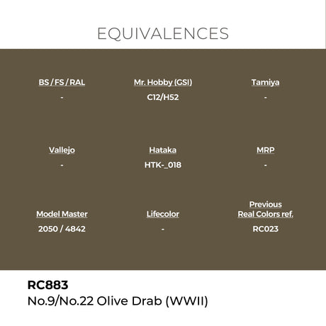 AK Interactive REAL COLORS No.9/No.22 Olive Drab (Wwii) 17 ml.