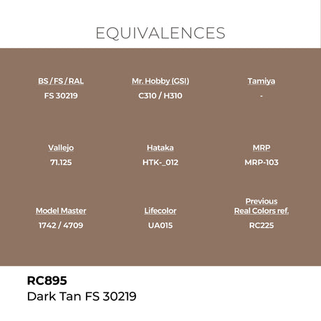 AK Interactive REAL COLORS Dark Tan Fs 30219 17 ml.