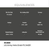 AK Interactive REAL COLORS Us Army Helo Drab Fs 34031 17 ml.