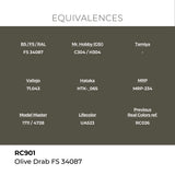 AK Interactive REAL COLORS Olive Drab Fs 34087 17 ml.