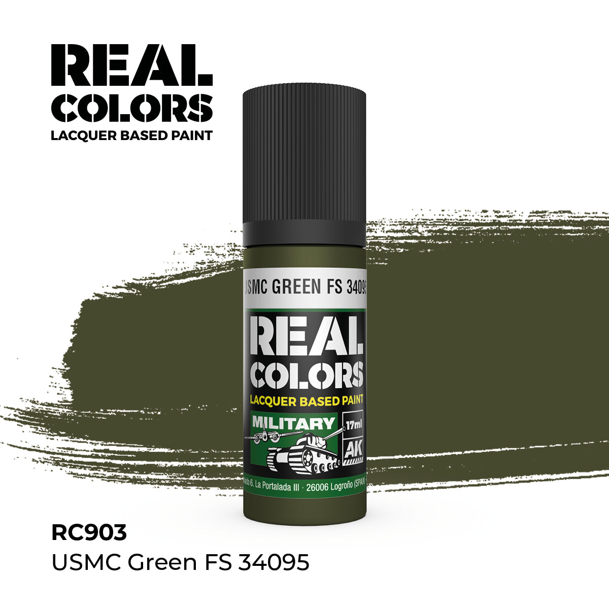AK Interactive REAL COLORS Usmc Green Fs 34095 17 ml.