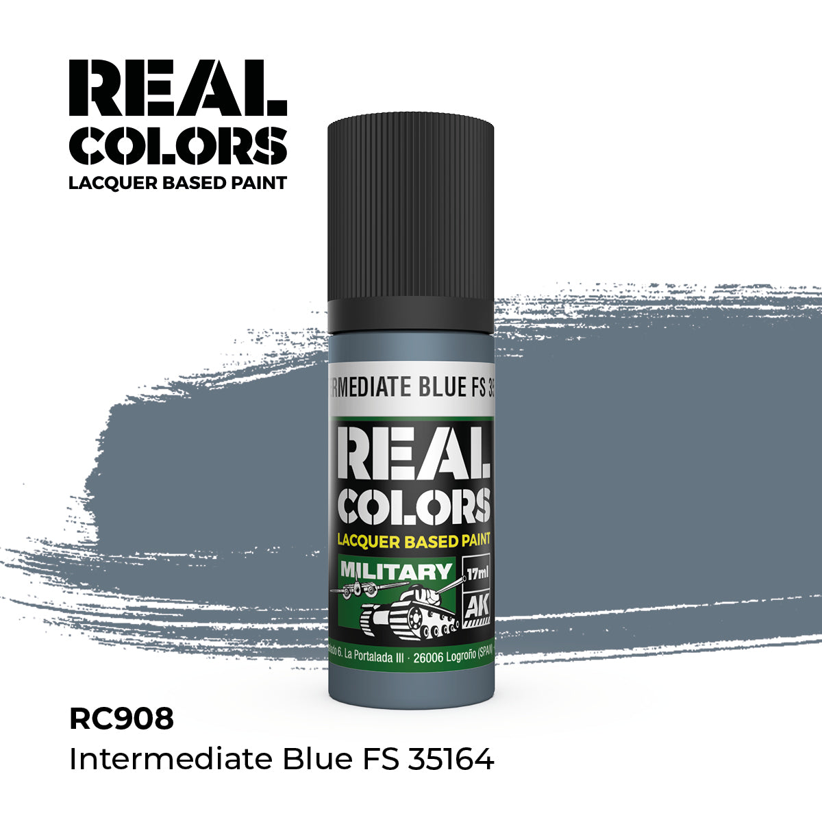 AK Interactive REAL COLORS Intermediate Blue Fs 35164 17 ml.