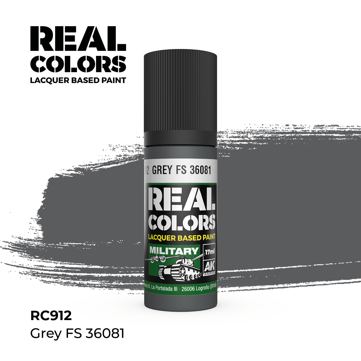 AK Interactive REAL COLORS Grey Fs 36081 17 ml.