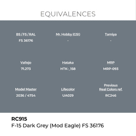AK Interactive REAL COLORS F-15 Dark Grey (Mod Eagle) Fs 36176 17 ml