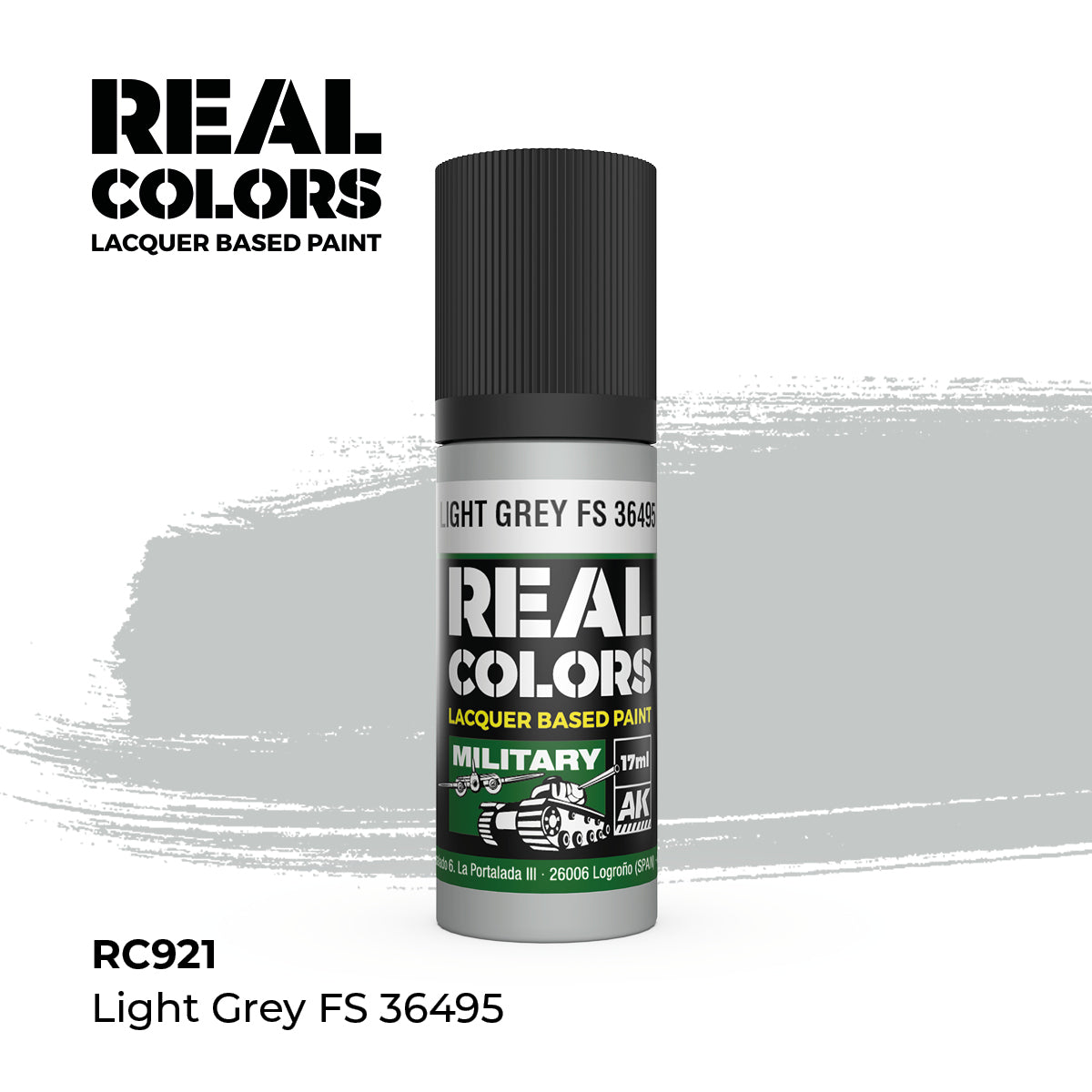 AK Interactive REAL COLORS Light Grey Fs 36495 17 ml.