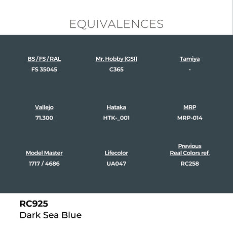 AK Interactive REAL COLORS Dark Sea Blue 17 ml.