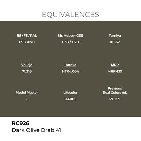 AK Interactive REAL COLORS Dark Olive Drab 41 17 ml.
