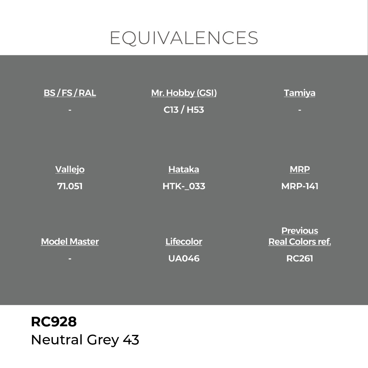 AK Interactive REAL COLORS Neutral Grey 43 17 ml.