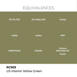 AK Interactive REAL COLORS Us Interior Yellow Green 17 ml.