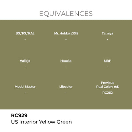 AK Interactive REAL COLORS Us Interior Yellow Green 17 ml.