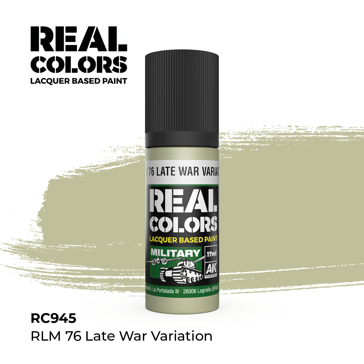 AK Interactive REAL COLORS Rlm 76 Late War Variation 17 ml.