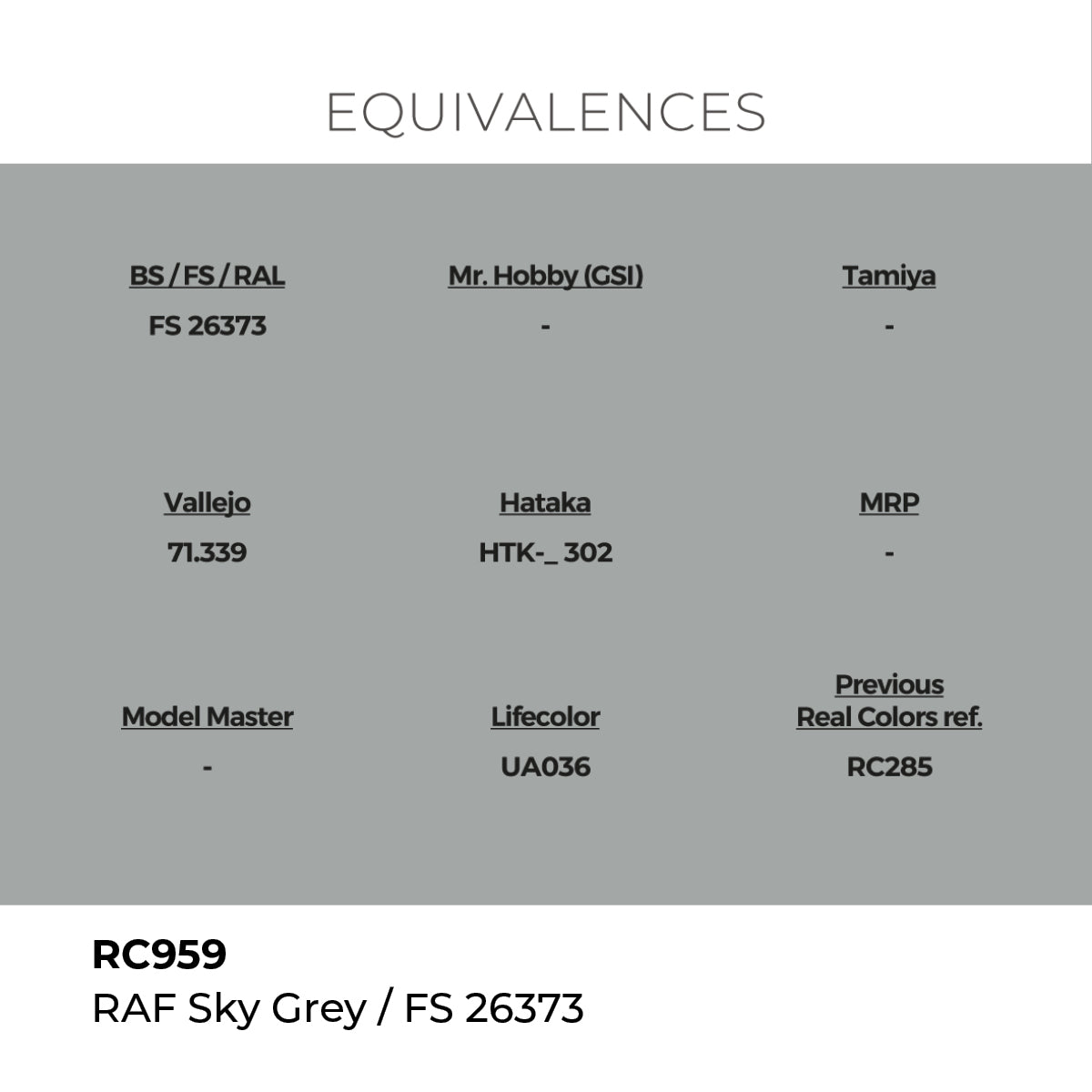 AK Interactive REAL COLORS Raf Sky Grey 17 ml.