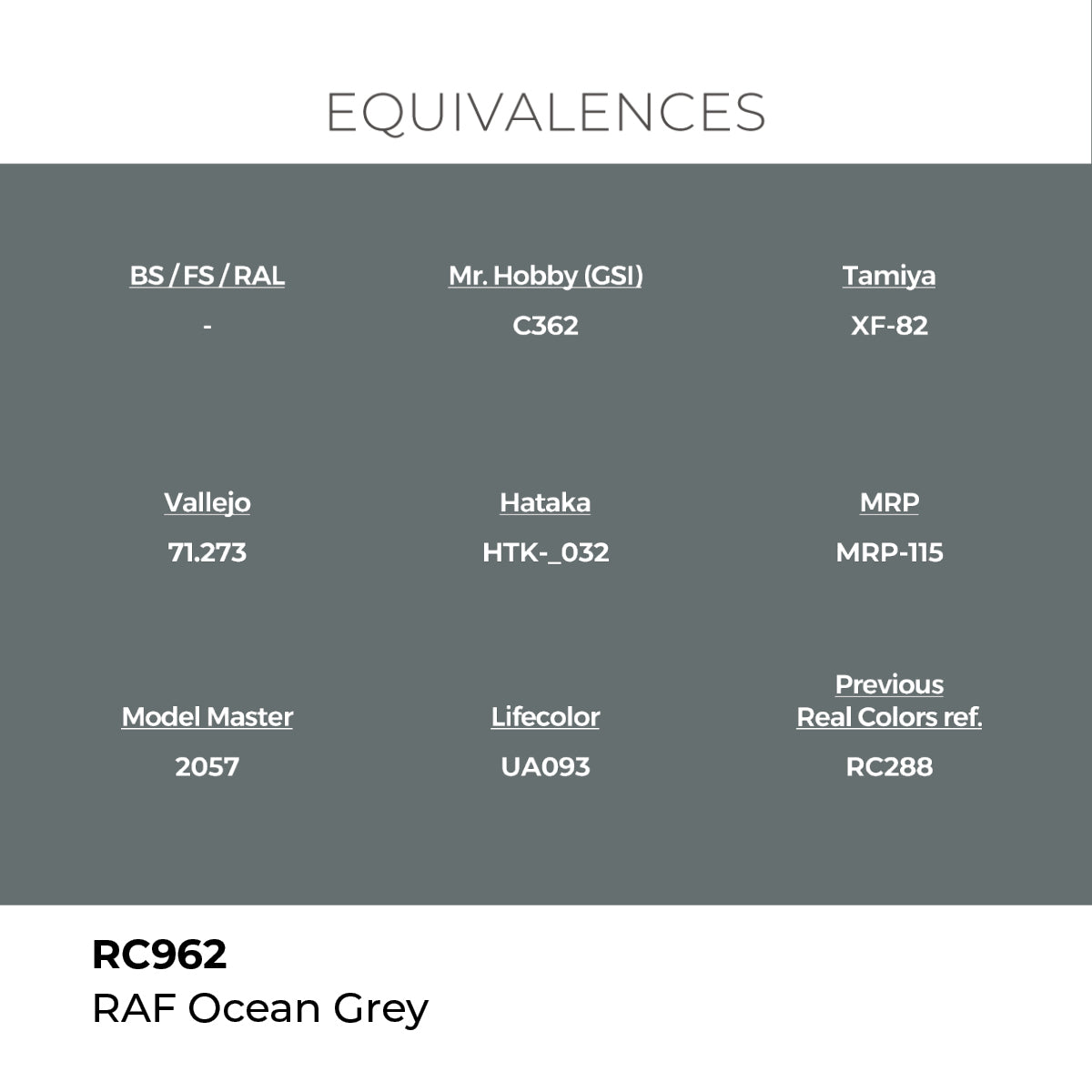 AK Interactive REAL COLORS Raf Ocean Grey 17 ml.