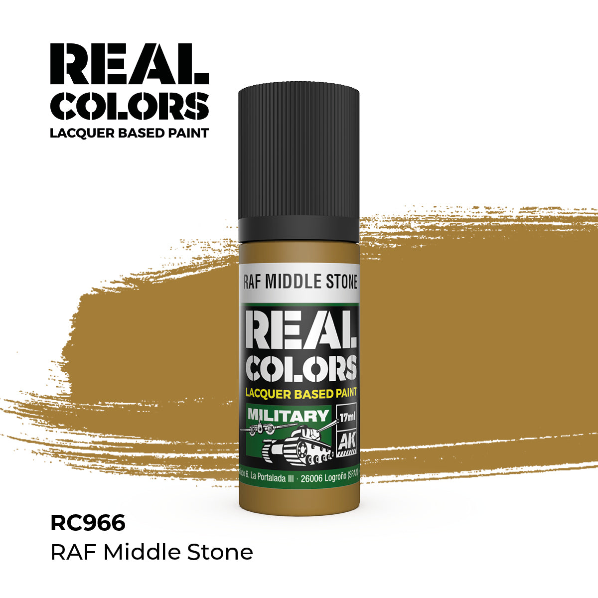 AK Interactive REAL COLORS Raf Middle Stone 17 ml.