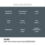 AK Interactive REAL COLORS Raf Extra Dark Sea Grey Bs381C/640 17 ml.