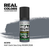 AK Interactive REAL COLORS Raf Dark Sea Grey Bs381C/638 17 ml.