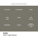 AK Interactive REAL COLORS Amt-1 Light Brown 17 ml.