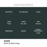 AK Interactive REAL COLORS Amt-12 Dark Grey 17 ml.