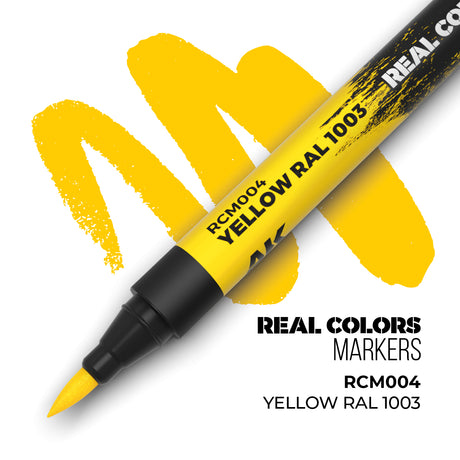 AK Interactive REAL COLORS MARKERS Yellow Ral1003