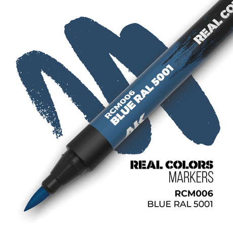 AK Interactive REAL COLORS MARKERS Blue Ral5001