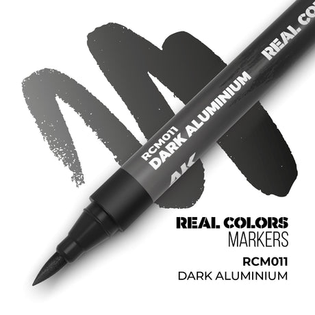 AK Interactive REAL COLORS MARKERS Dark Aluminium